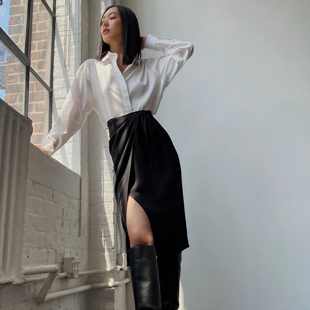 Aritzia Babaton Sarong Skirt